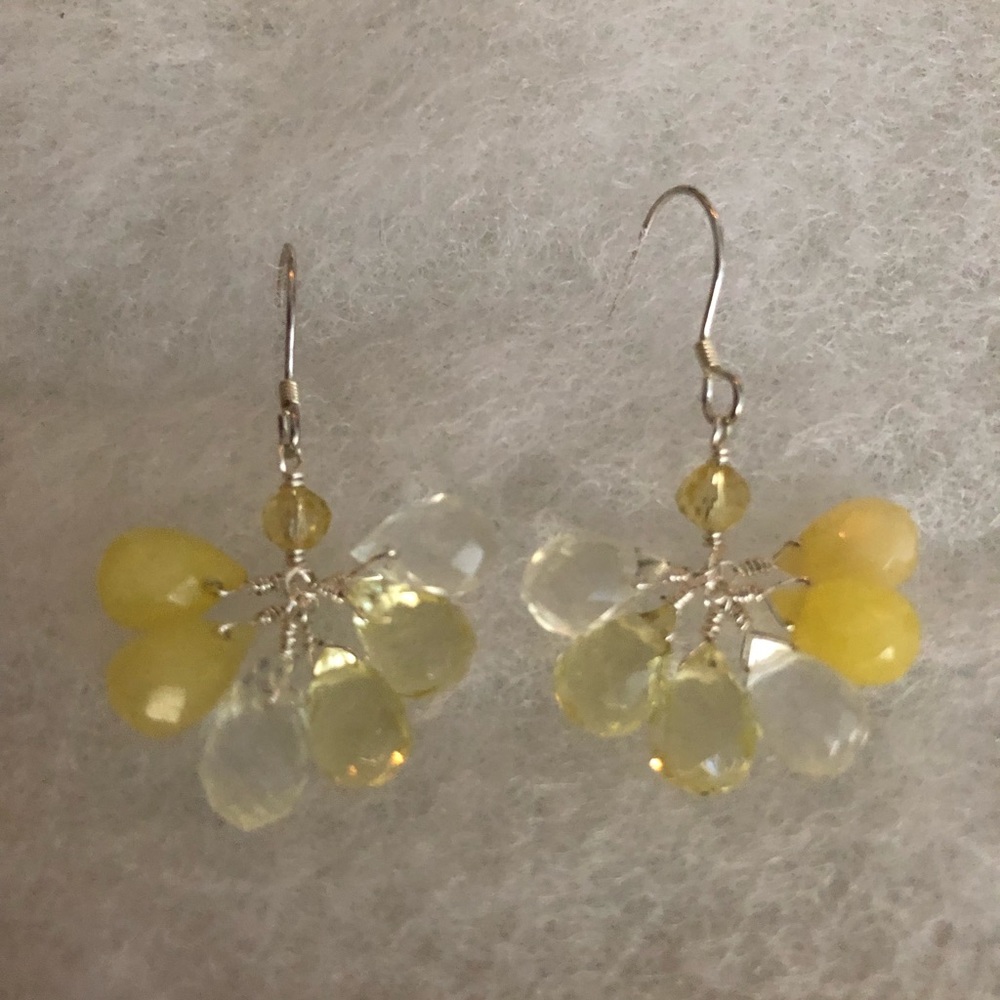 Giu Giu Lemon and clear Quartz Earrings - Picture 4 of 8